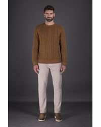 Moorer - Cable Knit Sweater - Lyst