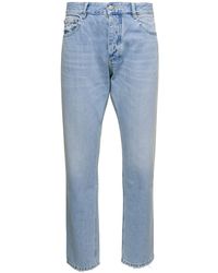 ICON DENIM - Kanye Light 5-Pocket Jeans With Logo Patch - Lyst