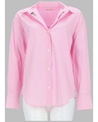 MC2 Saint Barth - Striped Embroidered Shirt Cotton - Lyst