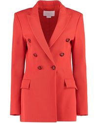 Genny - Double-breasted Wool Blazer - Lyst