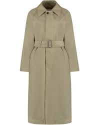 Burberry - Checked Reversible Trench Coat Cotton & Raincoats - Lyst
