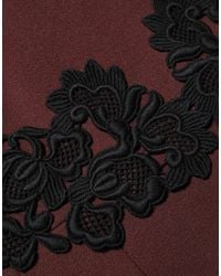 Dolce & Gabbana - Dolce & Gabbana Lace-Embellished Virgin Wool Dress - Lyst