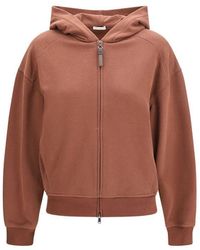 Brunello Cucinelli - Brown Cotton Sweatshirt - Lyst