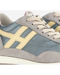 Hogan - Sneakers Leather & Technical Fabric And Rubber Trainers - Lyst