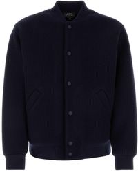 A.P.C. - Mick Buttoned Long-sleeved Jacket - Lyst