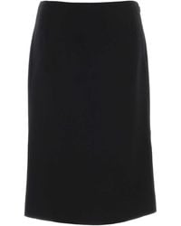 Fendi - Wool Blend Skirt - Lyst