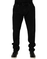 Dolce & Gabbana - Cotton Regular Denim Trouser Jeans - Lyst
