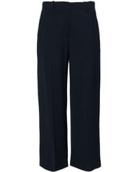 Erika Cavallini Semi Couture - Straight-Leg Cropped Trousers - Lyst