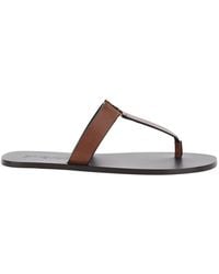 Saint Laurent - Sandals Babylone Leather Calf - Lyst