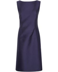 Alberta Ferretti - Mikado Midi Dress - Lyst