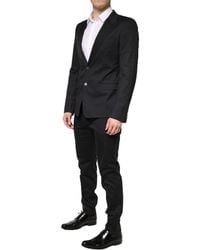 Dolce & Gabbana - Cotton Single Breasted 2 Piece Suit Elastane Nylon Silk - Lyst