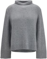 Allude - Cashmere Turtleneck Sweater Kashmir/Capra Hircus - Lyst