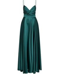 Blanca Vita - Malachite Satin Aldi Long Dress - Lyst