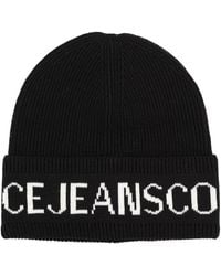 Versace Jeans Couture - Wool And Acrylic Beanie Hat - Lyst