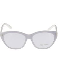 Tom Ford - T-plaque Clear Glasses - Lyst