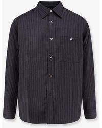 Tonywack - Striped Wool Blend Shirt - Lyst
