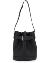 【関税＆送料込み】Tom Ford Black Medium Bucket Bag With Ad Tom Ford - Black Satin Small Bucket Bag | Mitchell Stores