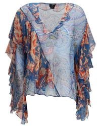 Etro - Multicolor Silk Pattern Shirt - Lyst