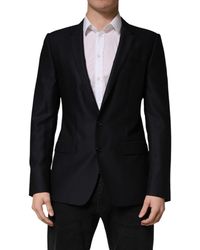 Dolce & Gabbana - Martini Single Breasted Jacket Blazer Virgin Wool Clothing - Lyst