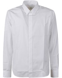 Ami Paris - Round Hem Plain Shirt - Lyst
