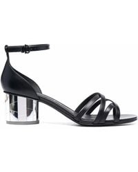 Ferragamo - Ferragamo Strap-Detail Open-Toe Sandals - Lyst