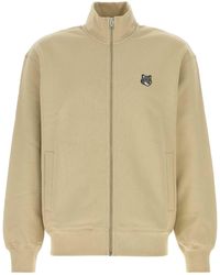 Maison Kitsuné - Fox Head Zipped Comfort Sweatshirt - Lyst