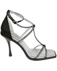 DSquared² - Embellished Open Toe Sandals - Lyst