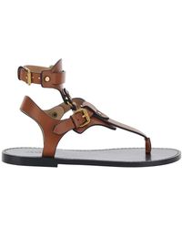 Isabel Marant - 'Eveena' Sandals With Adjustable Buckle Closure - Lyst