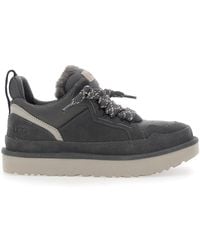 UGG - Lowmel Suede Trainers Leather Rubber Sneaker - Lyst
