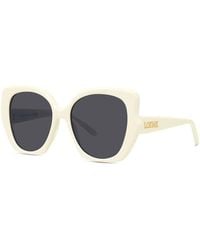 Loewe - Sunglasses Cat Eye Full Rim, Frame And Smoke Lens Lw40133I25A - Lyst