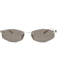 Balenciaga - Geometric Oval Sunglasses - Lyst