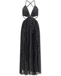 Zimmermann - Black Viscose Long Dress - Lyst