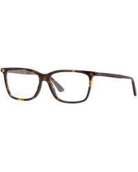Gucci - Eyeglasses Rectangle Full Rim, Frame And Clear Demo Lenses Lens Gg0094O002 - Lyst