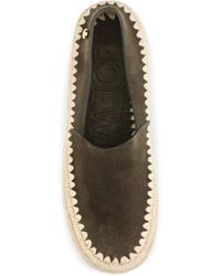 Loewe - Espadrilles Rio Suede Raffia Upper Loafers - Lyst