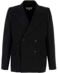 Maison Margiela - Tailored Double-Breasted Wool Blazer - Lyst