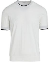 Paolo Pecora - Short-Sleeved Knitted T-Shirt - Lyst