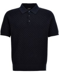 Brioni - Woven Knit Polo Shirt - Lyst