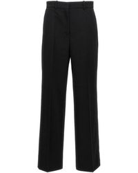 Lanvin - High-Waisted Wool Trousers - Lyst