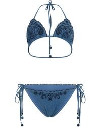 Zimmermann - Two-Piece Swimsuit Cotton Bikinis - Lyst