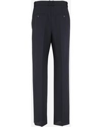 Saint Laurent - Wool Pants Trousers - Lyst