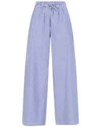 P.A.R.O.S.H. - Mid-Rise Striped Cotton Pants - Lyst