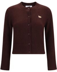 Maison Kitsuné - Wool Oves Aries Cardigan - Lyst