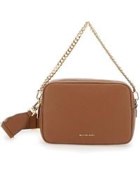 Michael Kors - Bryant Shoulder Bag With Logo Lettering On The Front And Chain Shoulder Strap - Lyst