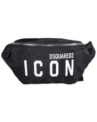 DSquared² Icon Logo Belt Bag - Men - Black