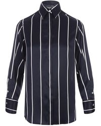 Kiton - Striped Silk Shirt - Lyst