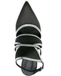 Ferragamo - Delianne Crystal-Embellished Slingback 105Mm Pumps - Lyst