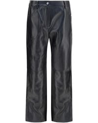 Magda Butrym - Straight-Leg Leather Pants Sheep - Lyst