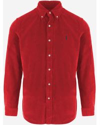 Polo Ralph Lauren - Ribbed Velvet Shirt Cotton - Lyst