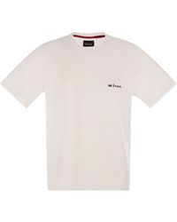 Kiton - Cotton T-Shirt With Logo - Lyst