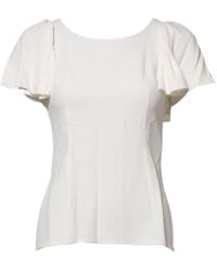 Dolce & Gabbana - Flutter Sleeve Top - Lyst